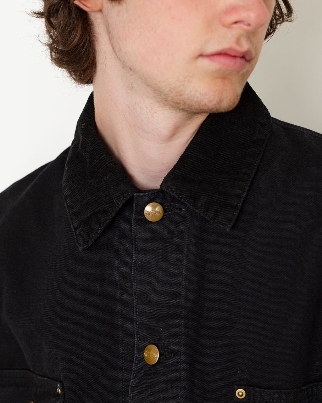 Relaxed Fit Oxford Coverall - Black