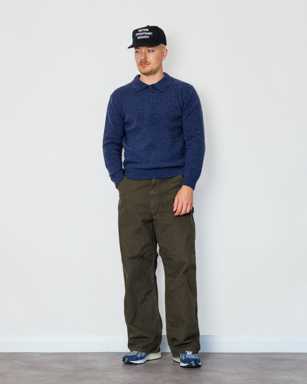 Knit Polo Nep 9G - Navy