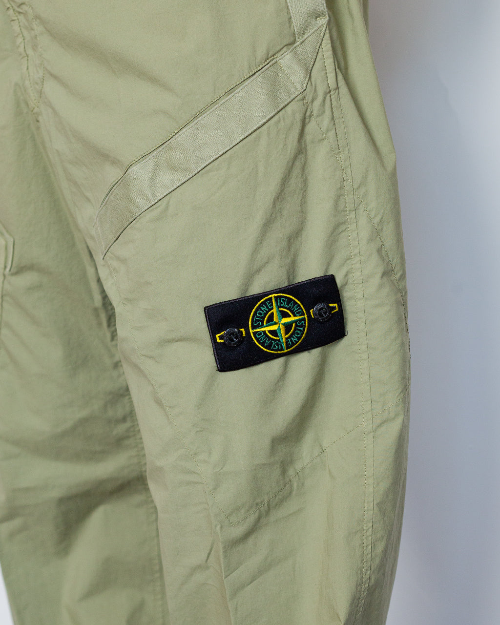 Garment Dyed Tela Parachute Trouser - Laurel Green V005N