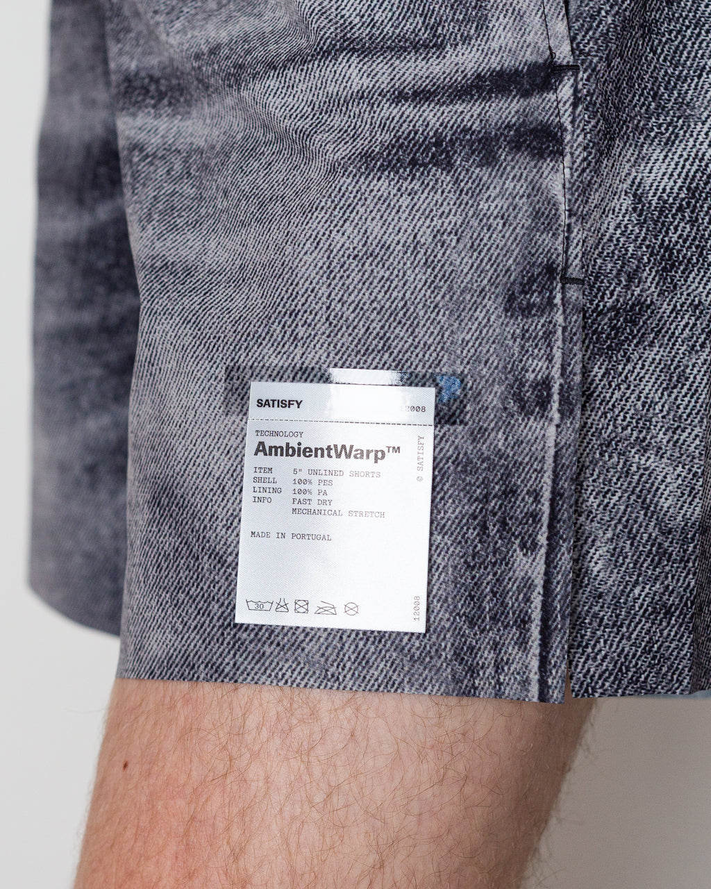 PeaceShell 5 Unlined Short - Black Denim