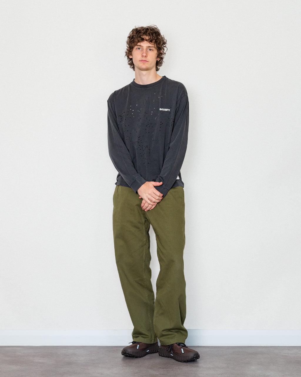 MothTech Long Sleeve T-Shirt - Aged Black