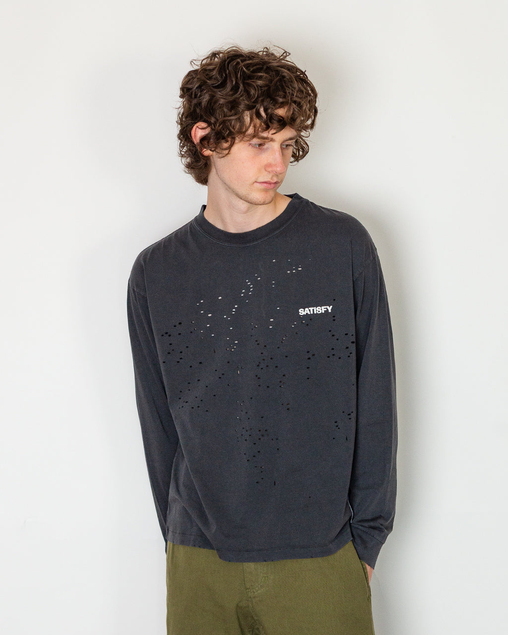 MothTech Long Sleeve T-Shirt - Aged Black