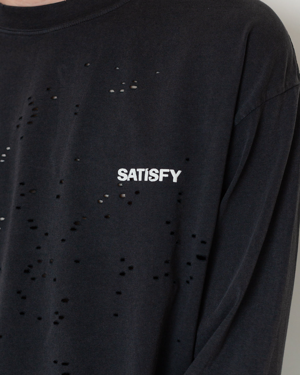 MothTech Long Sleeve T-Shirt - Aged Black