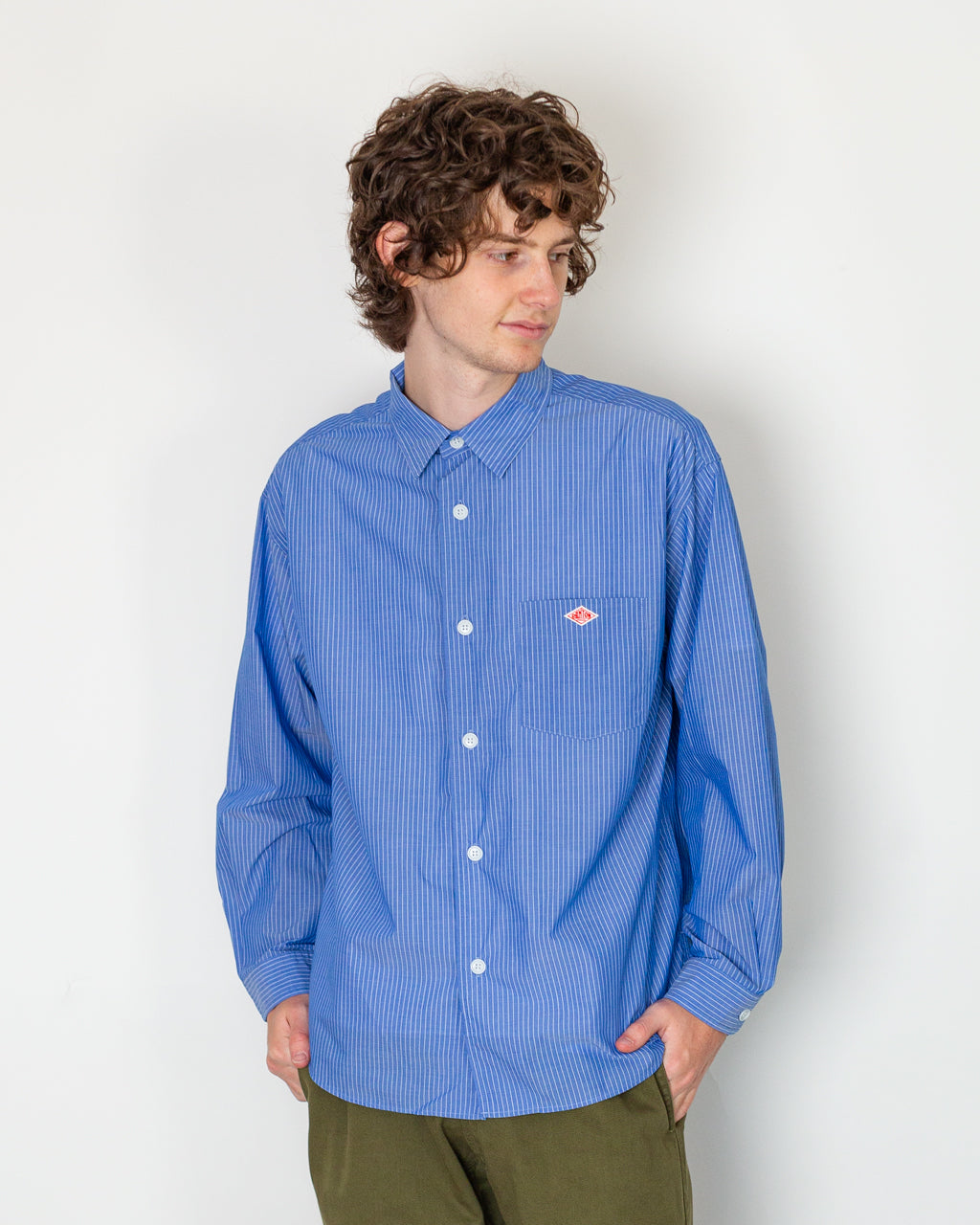 Work Shirt - Blue/White Stripe