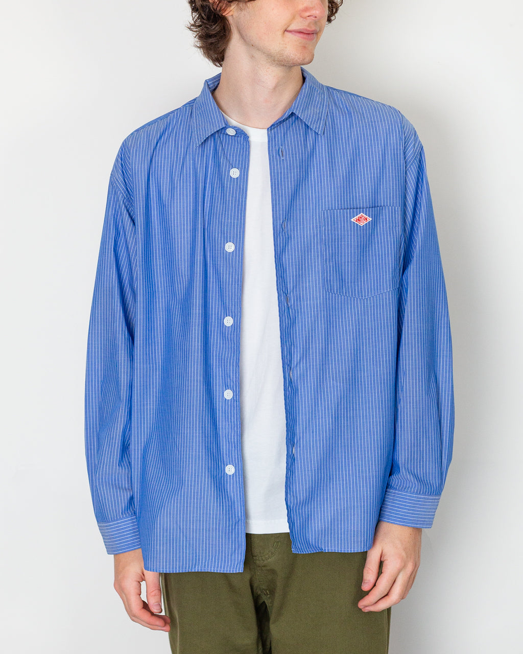 Work Shirt - Blue/White Stripe