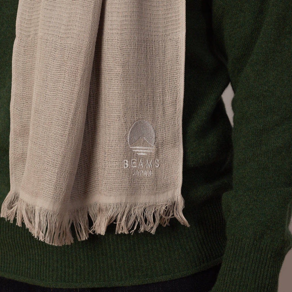 MIYAZAKI TOWEL SCARF  - Light Grey