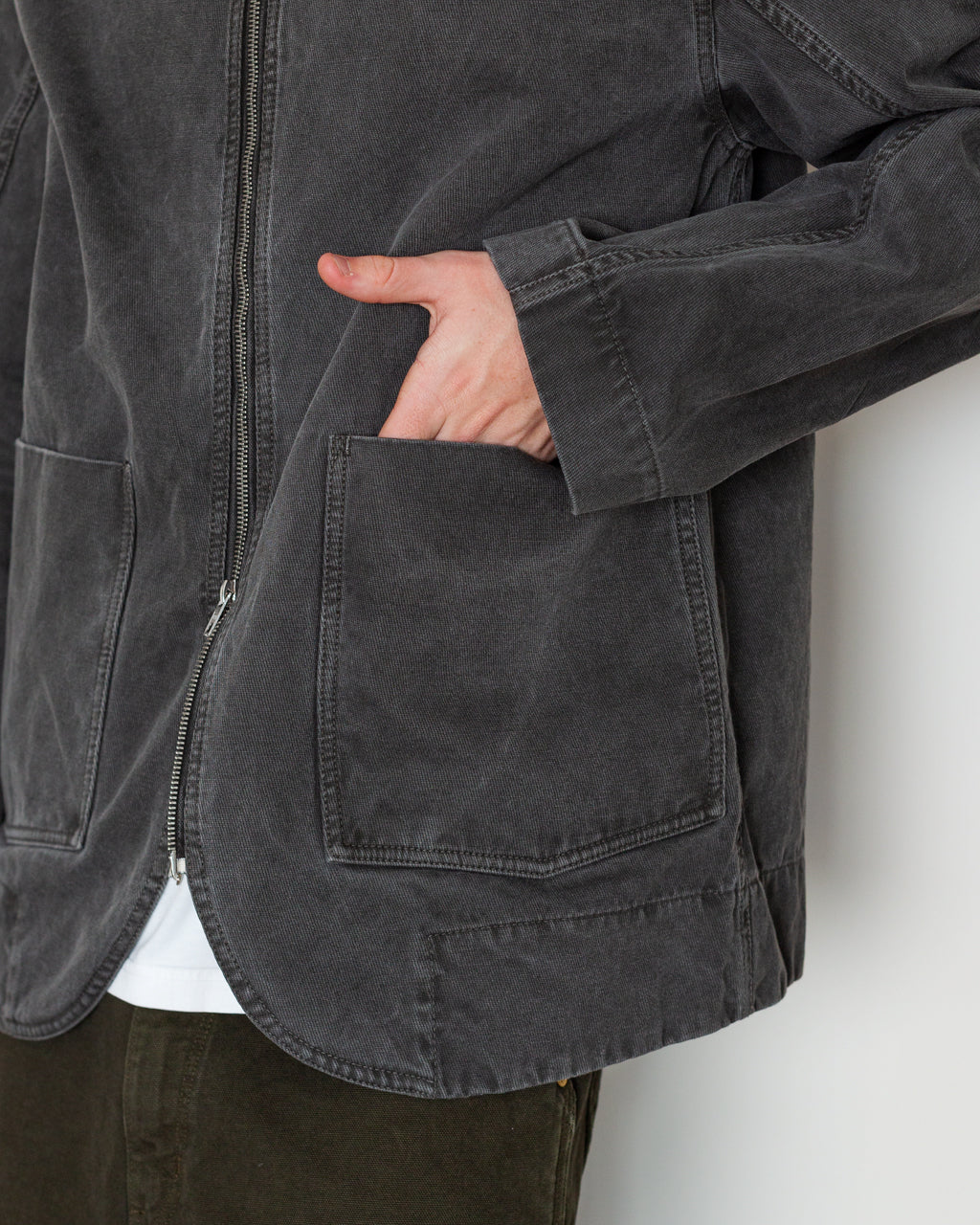 Footman Jacket - Smut Grey Cavalry Twill