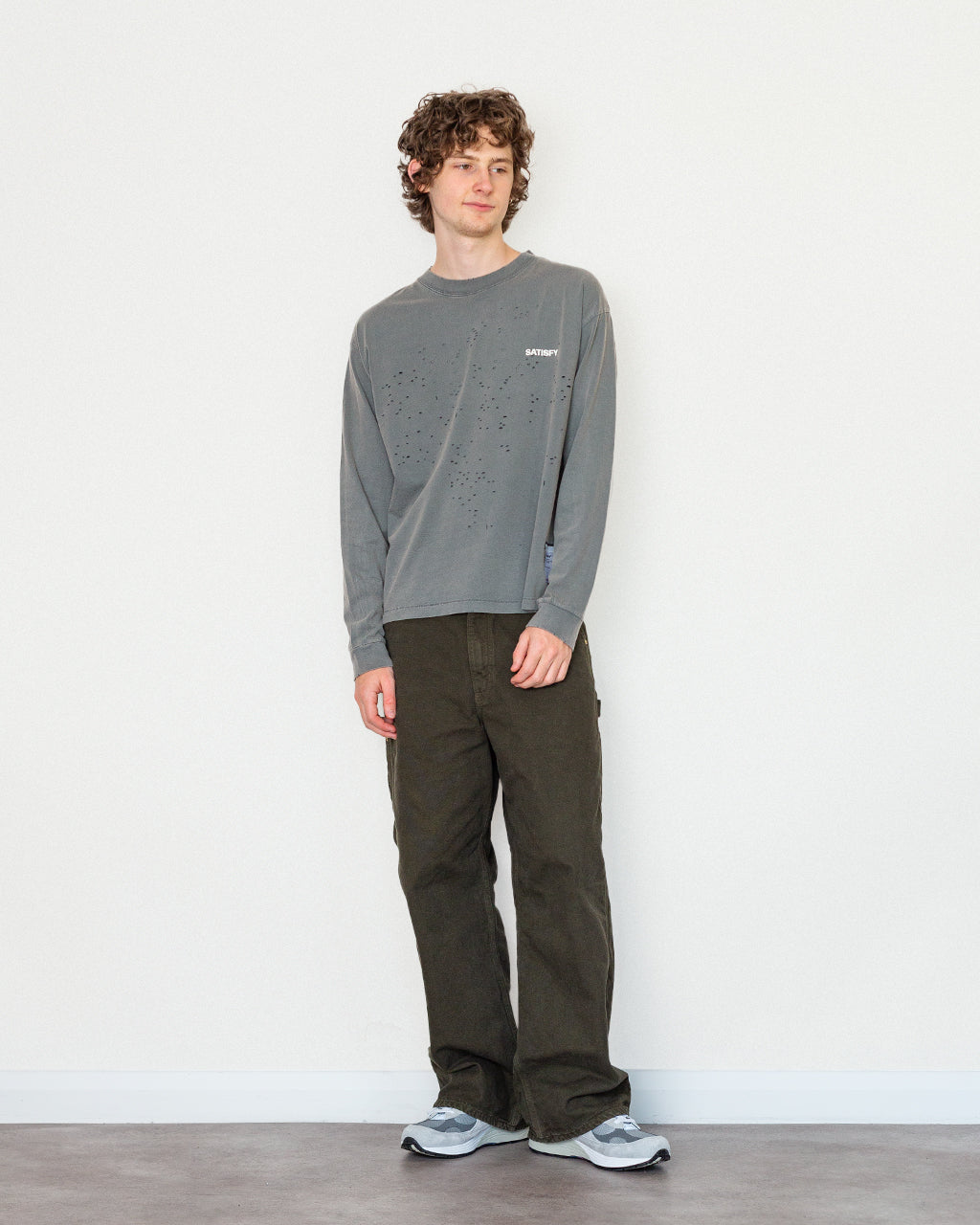 MothTech Long Sleeve T-Shirt - Faded Black