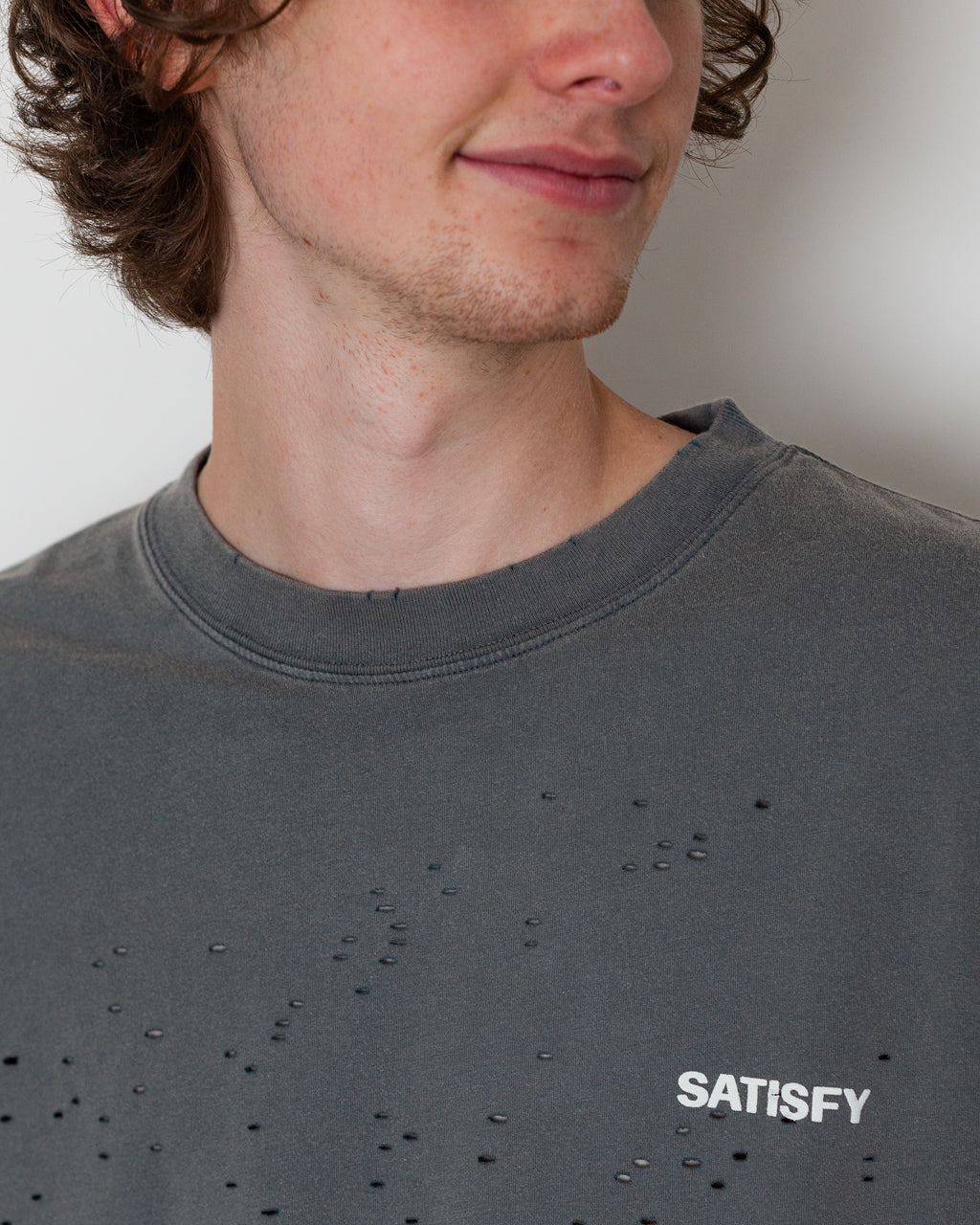 MothTech Long Sleeve T-Shirt - Faded Black