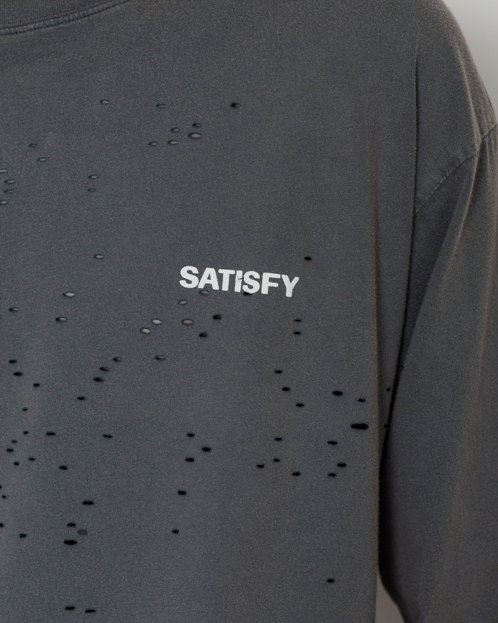 MothTech Long Sleeve T-Shirt - Faded Black