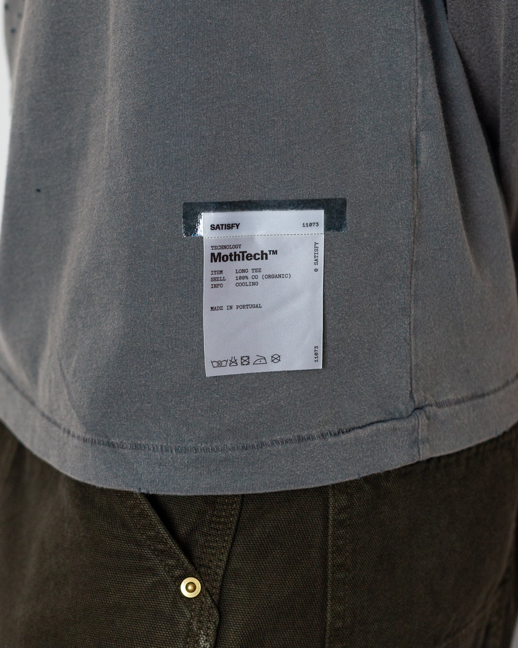 MothTech Long Sleeve T-Shirt - Faded Black