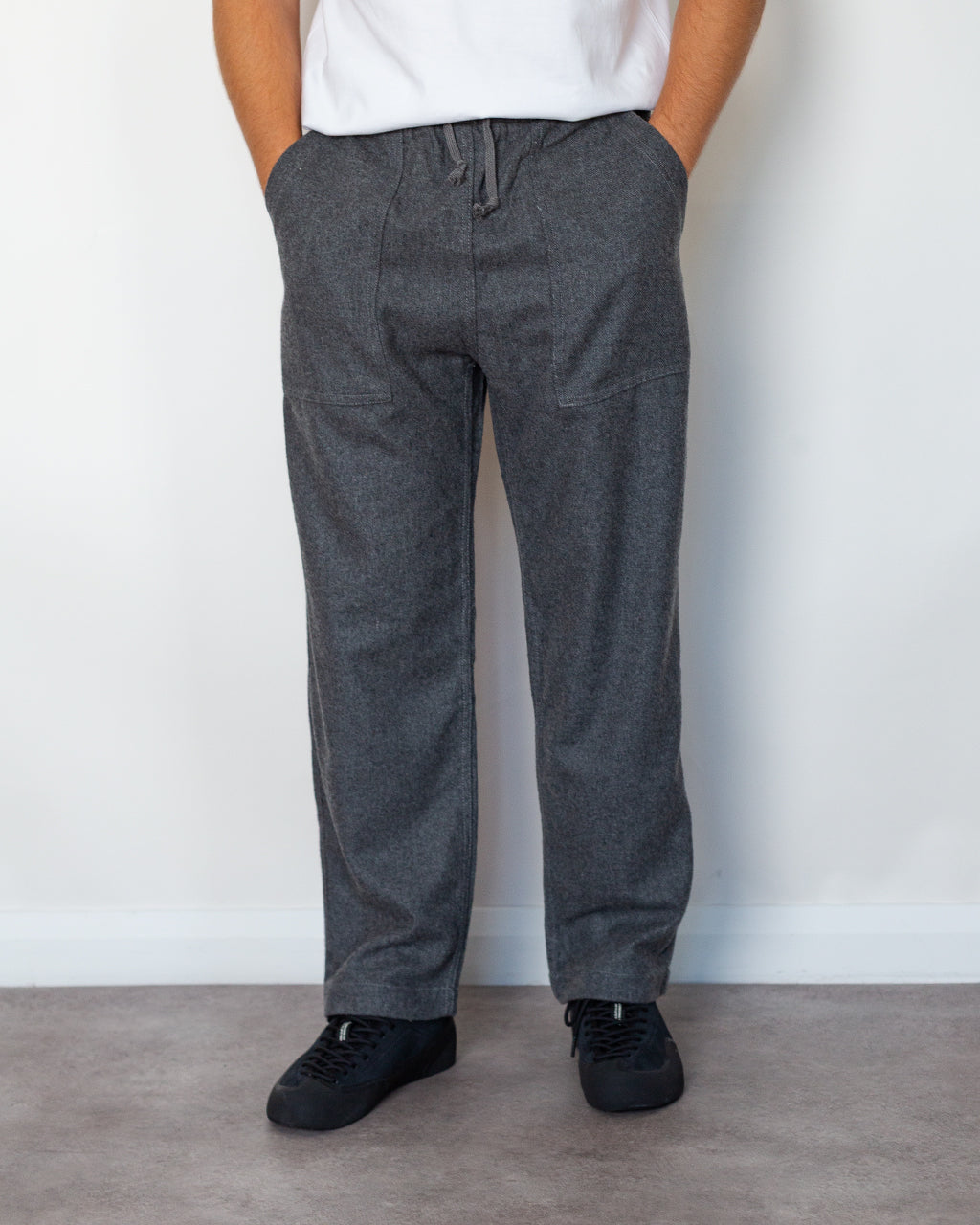 Flannel Chef Pants - Charcoal