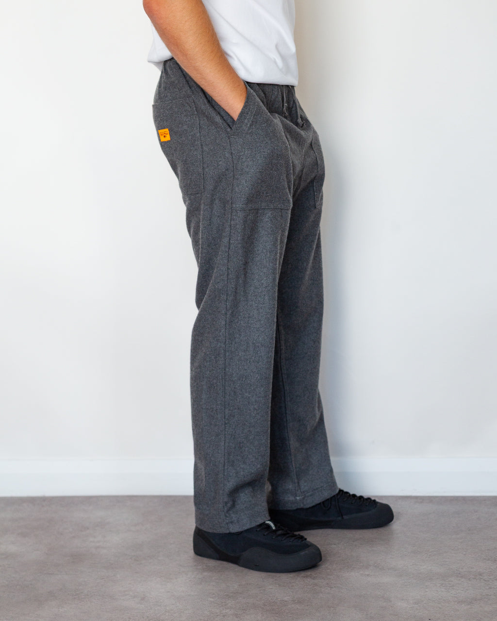 Flannel Chef Pants - Charcoal