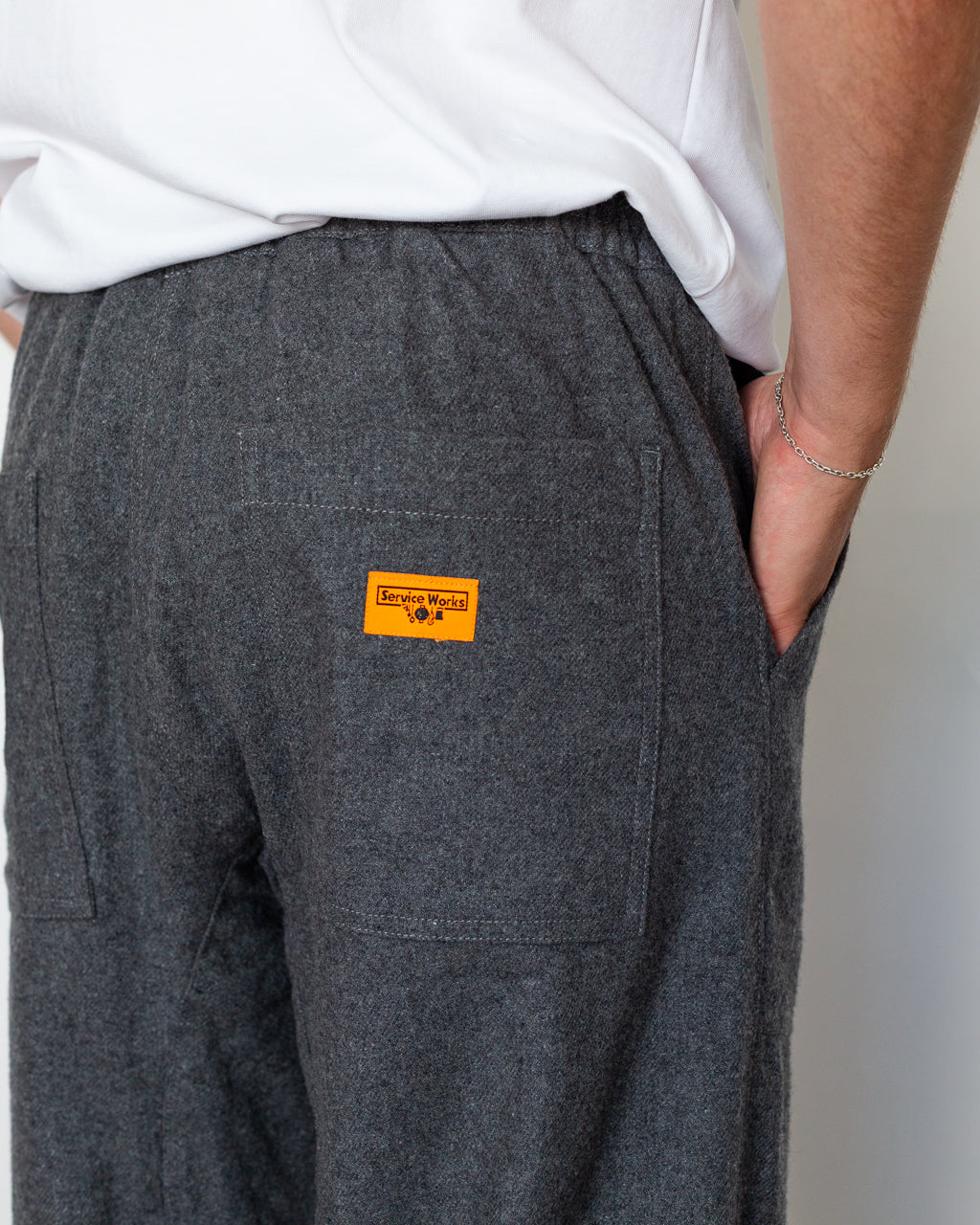 Flannel Chef Pants - Charcoal