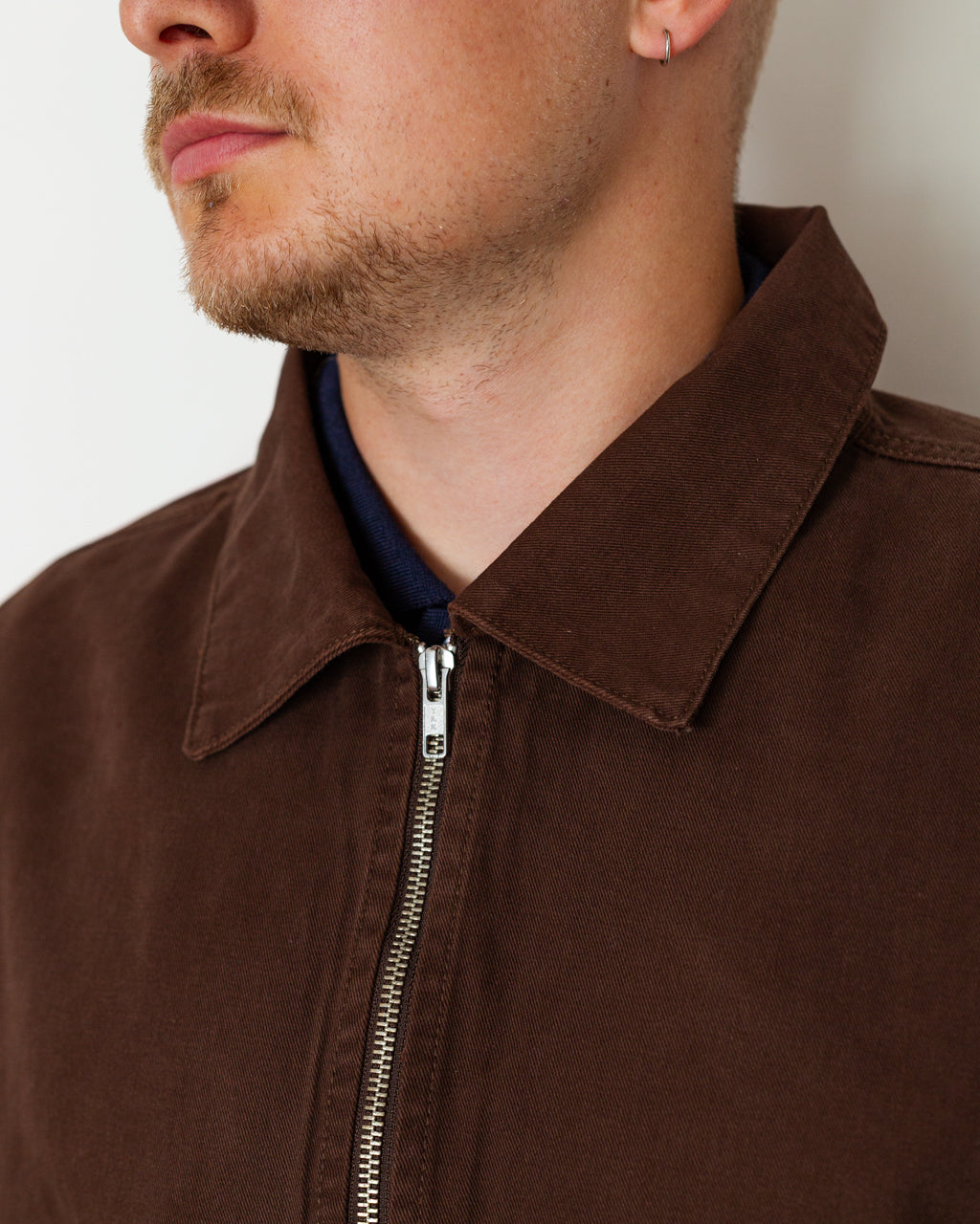 Twill Work Jacket - Brown