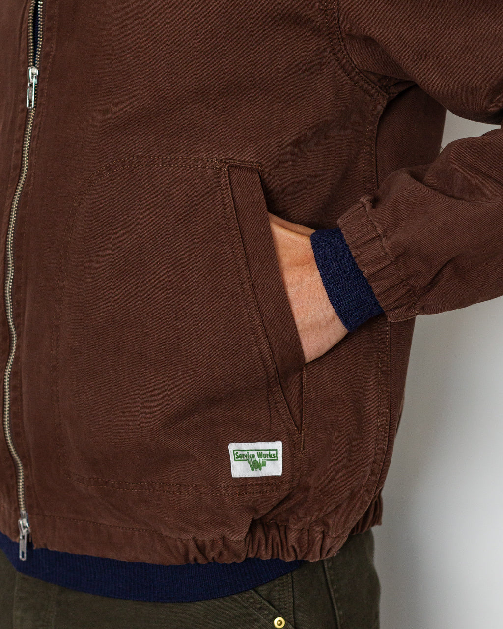 Twill Work Jacket - Brown