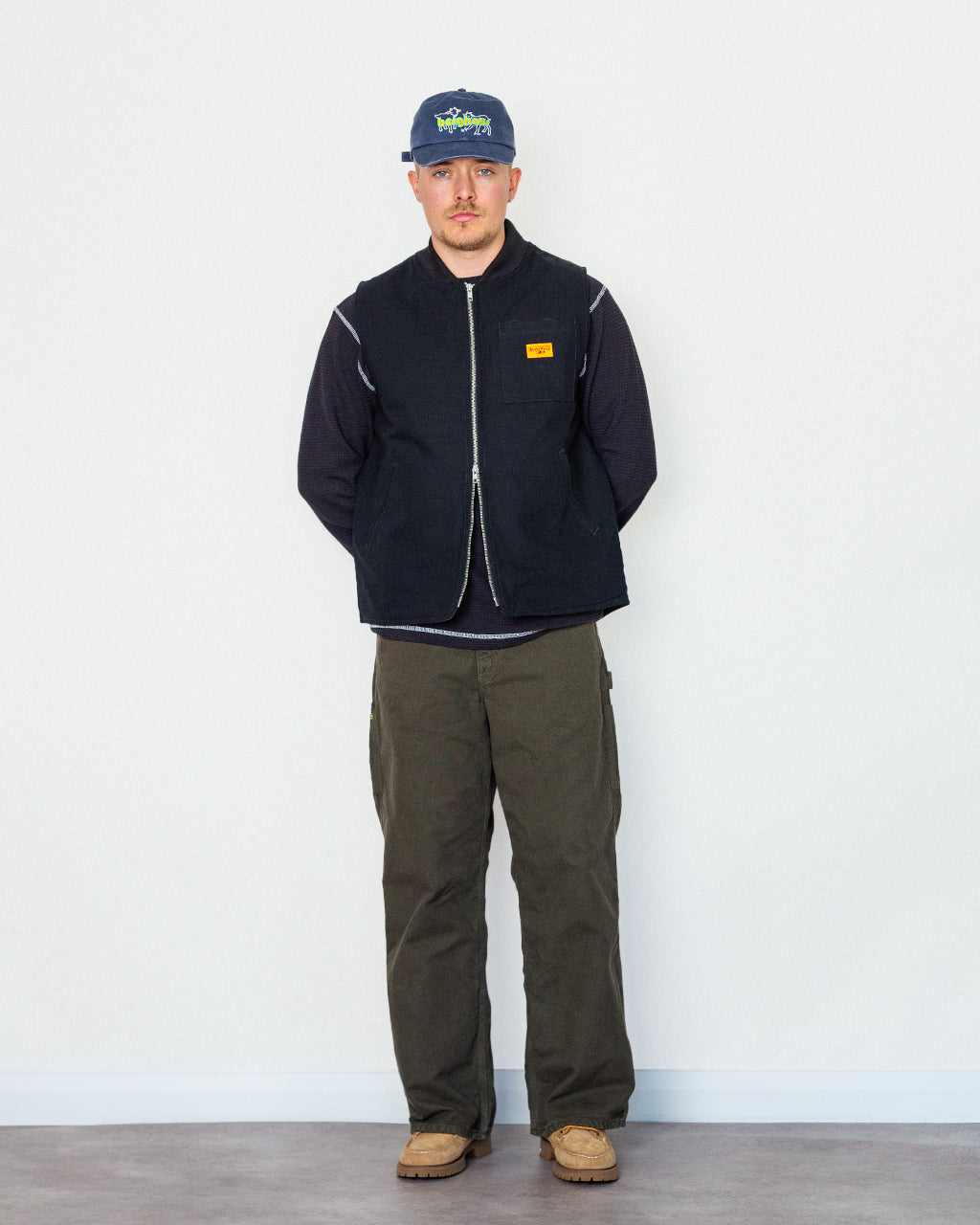 Canvas Work Vest - Black