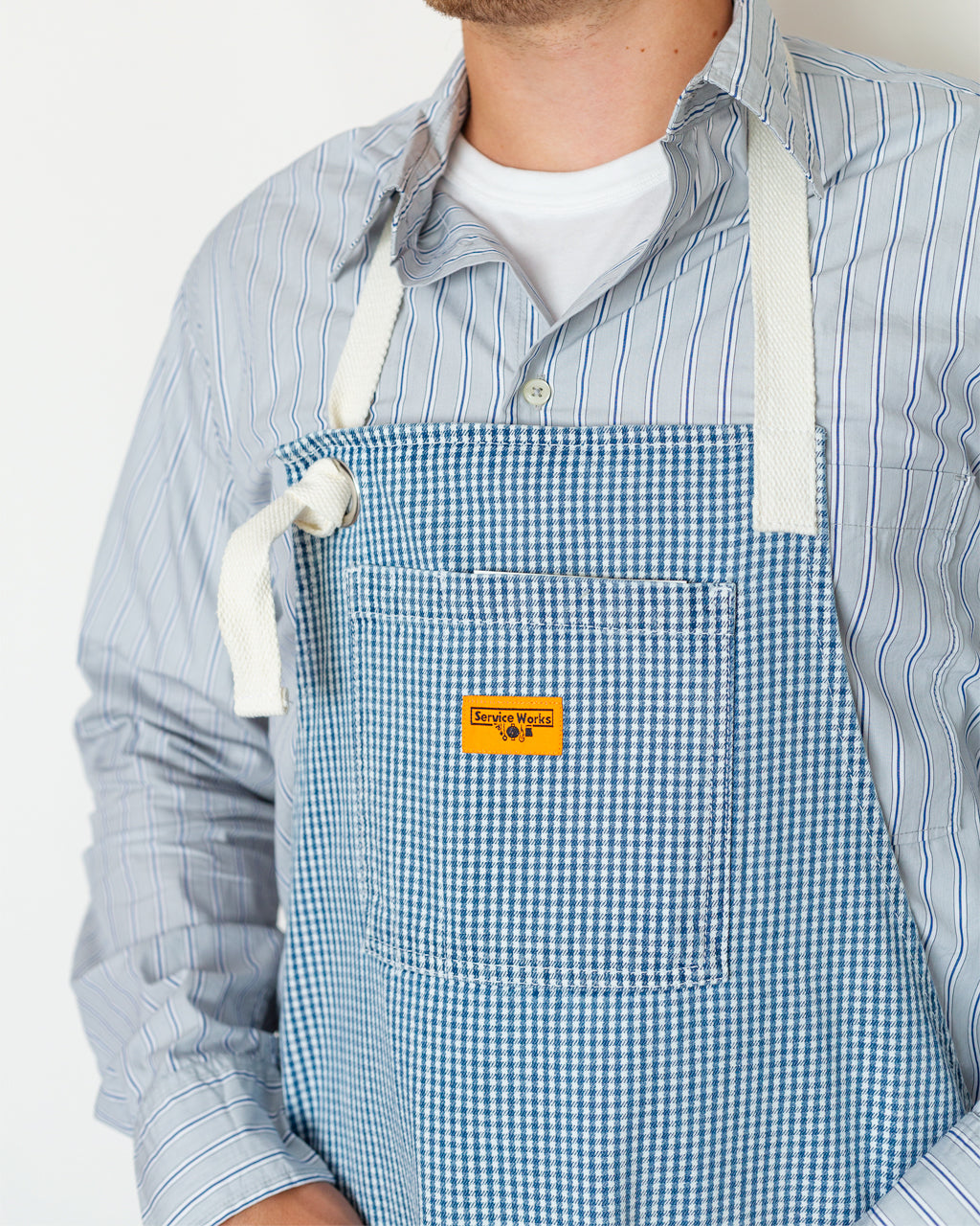 House Gingham Apron - Blue