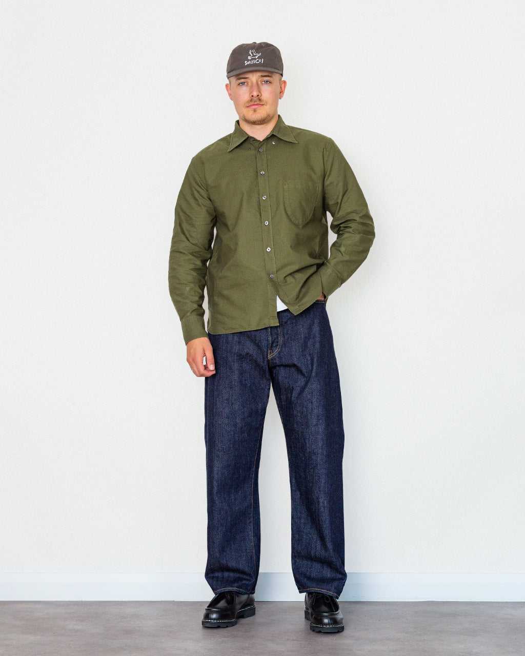 Lazy Day Shirt - Olive Oxford