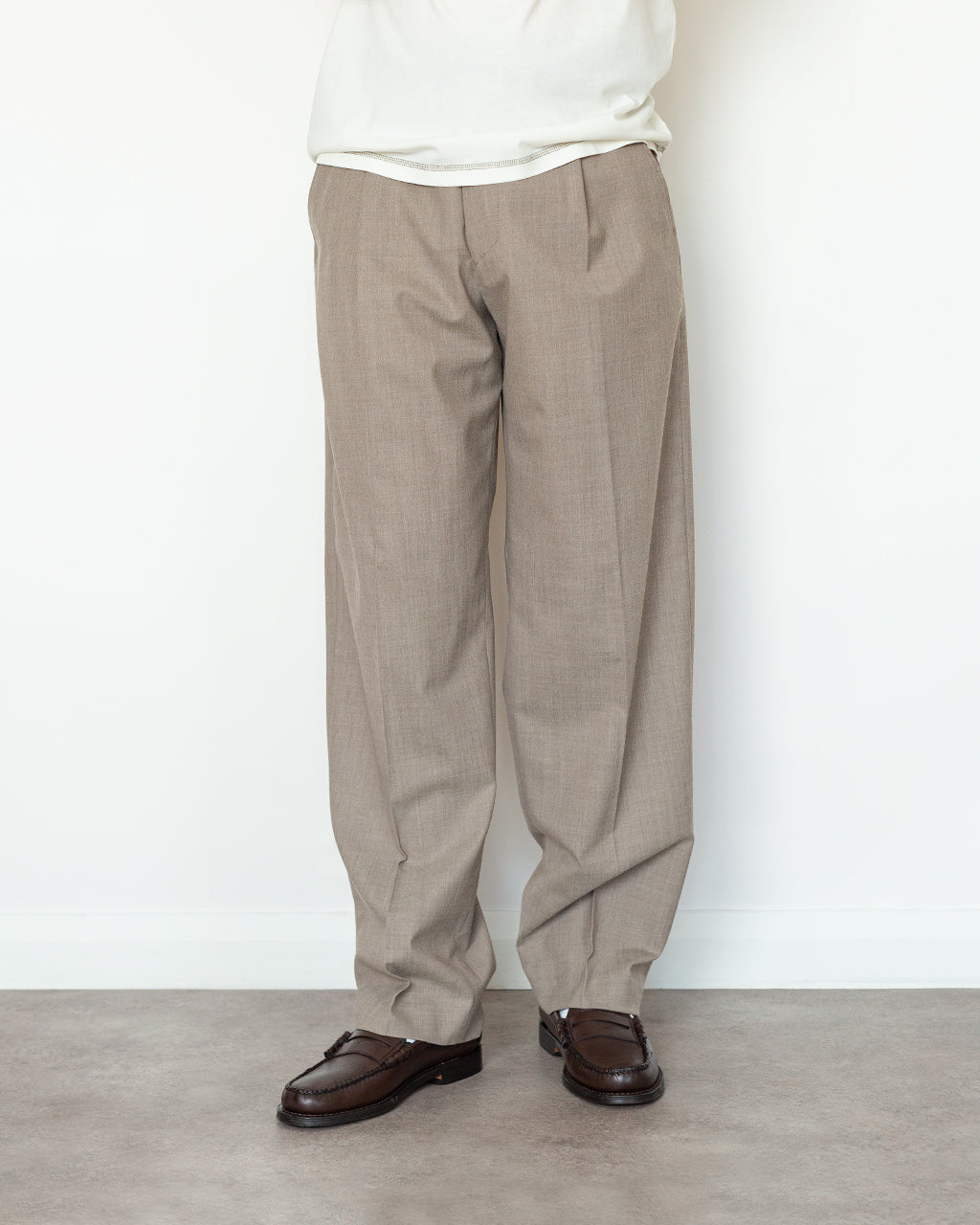 Anrfell 253 Brushed Trouser - Dark Sand Melange