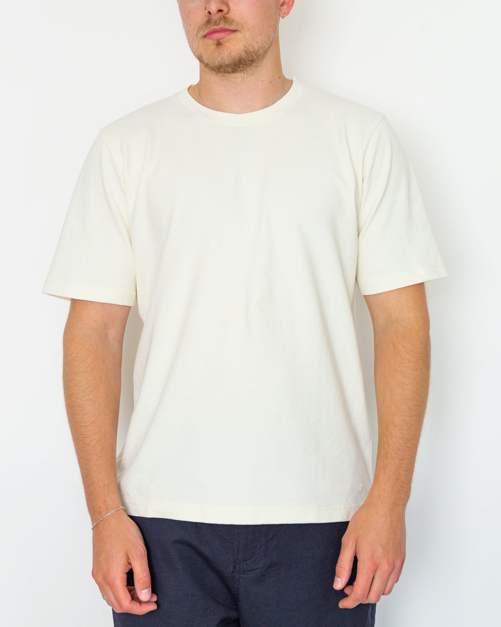 SS Textured Tee - Ecru