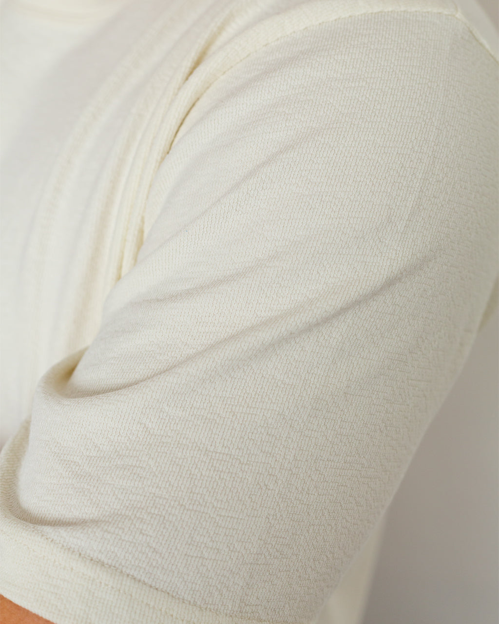 SS Textured Tee - Ecru