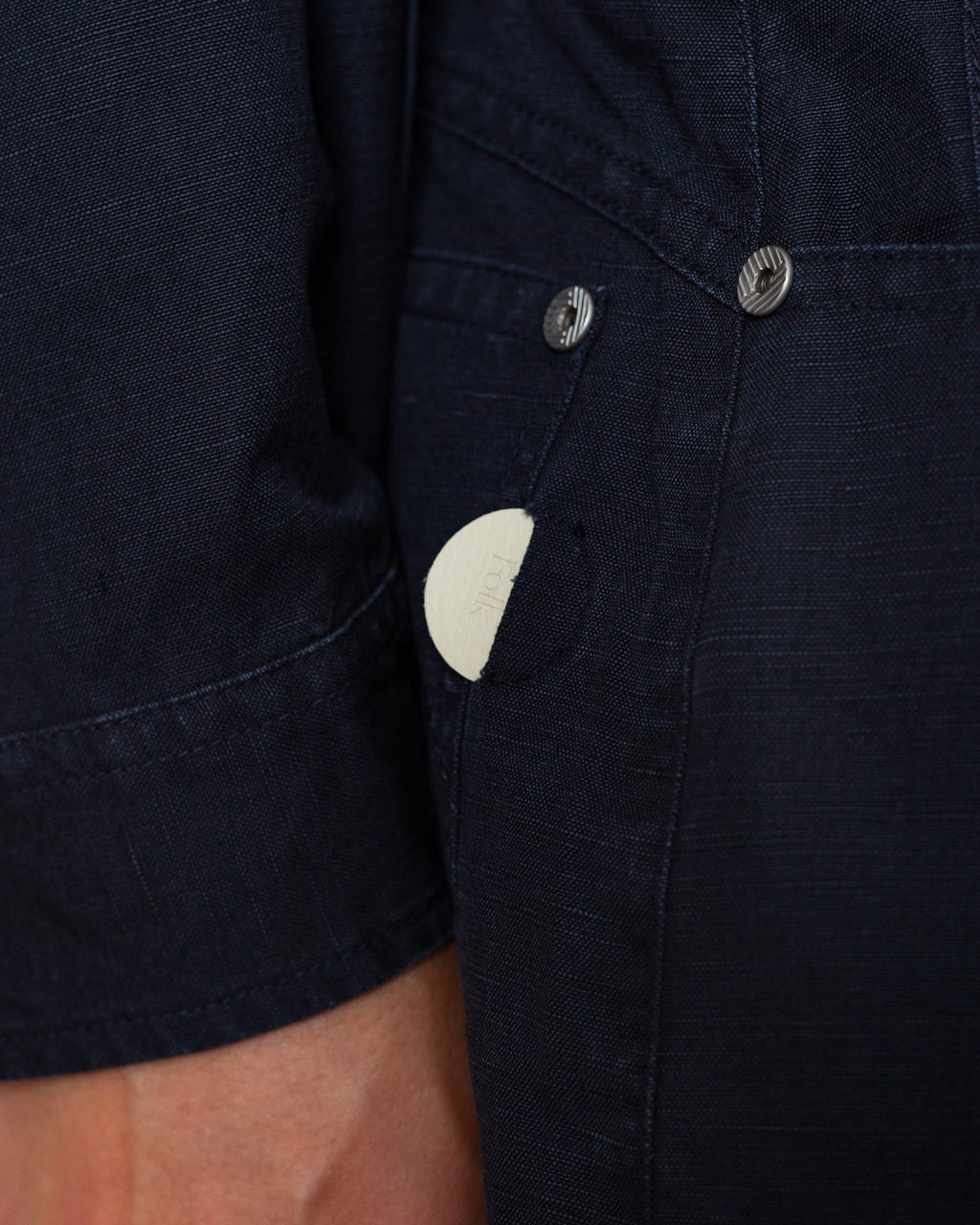 Barrell Leg Jean - Midnight Slub Linen