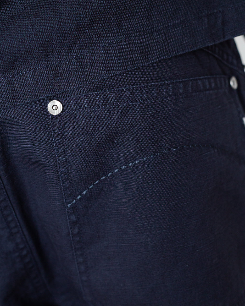Barrell Leg Jean - Midnight Slub Linen