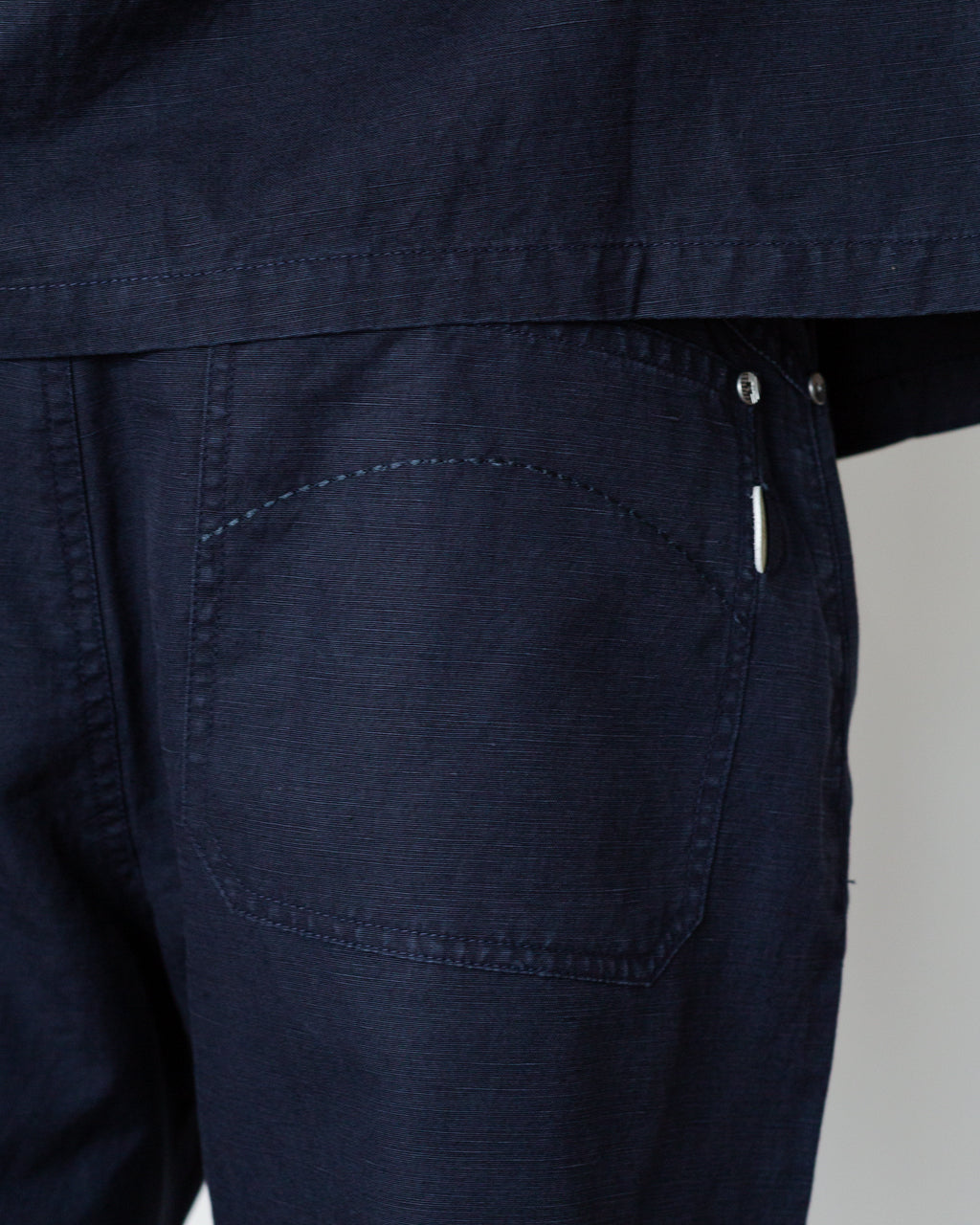 Barrell Leg Jean - Midnight Slub Linen