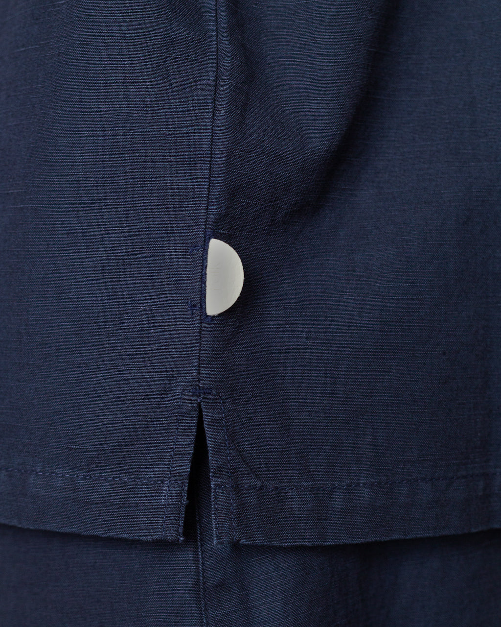 Patch Overshirt - Midnight Slub Linen