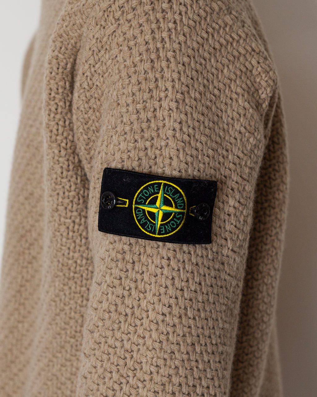 Basket Weave Crewneck - Biscuit V0M94