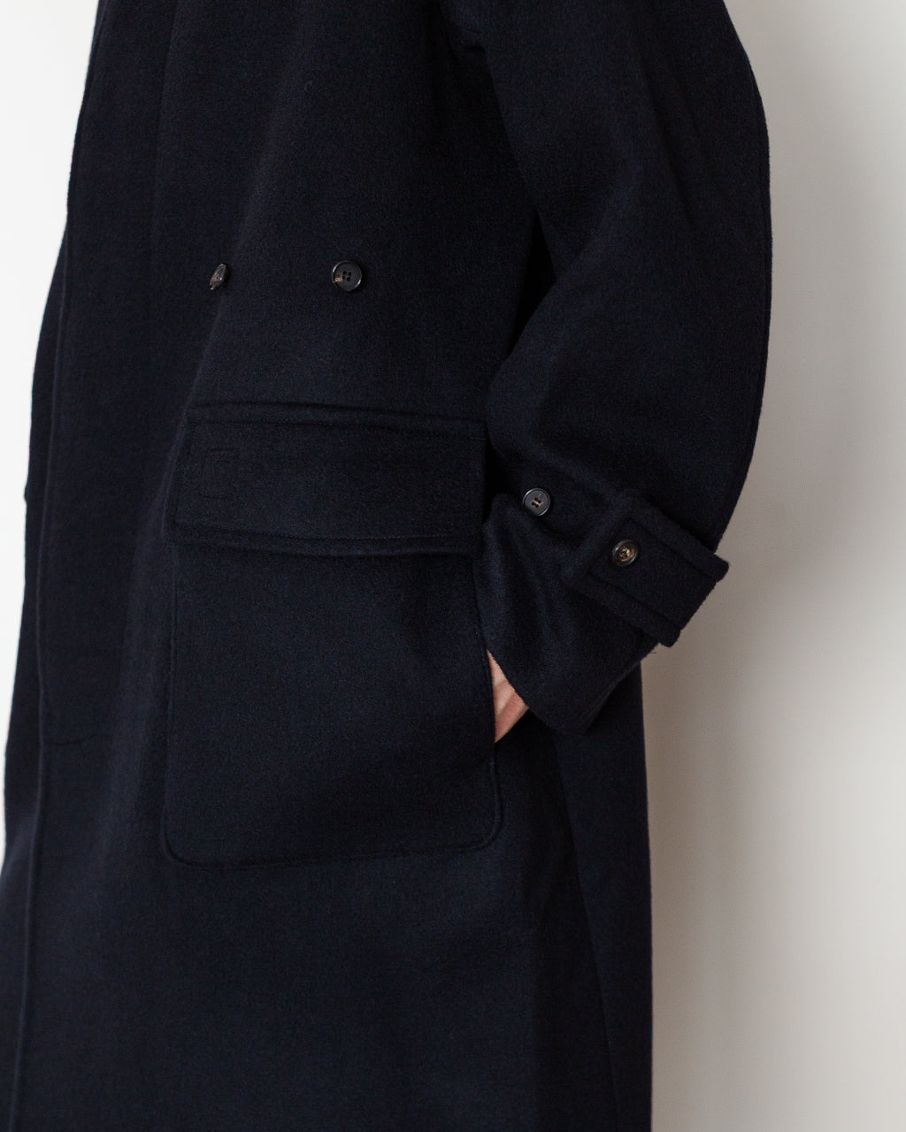 Winterport Wool Coat - Dark Navy