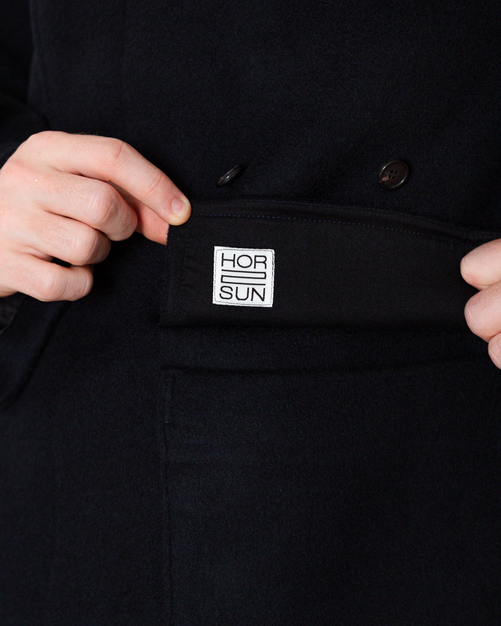 Winterport Wool Coat - Dark Navy