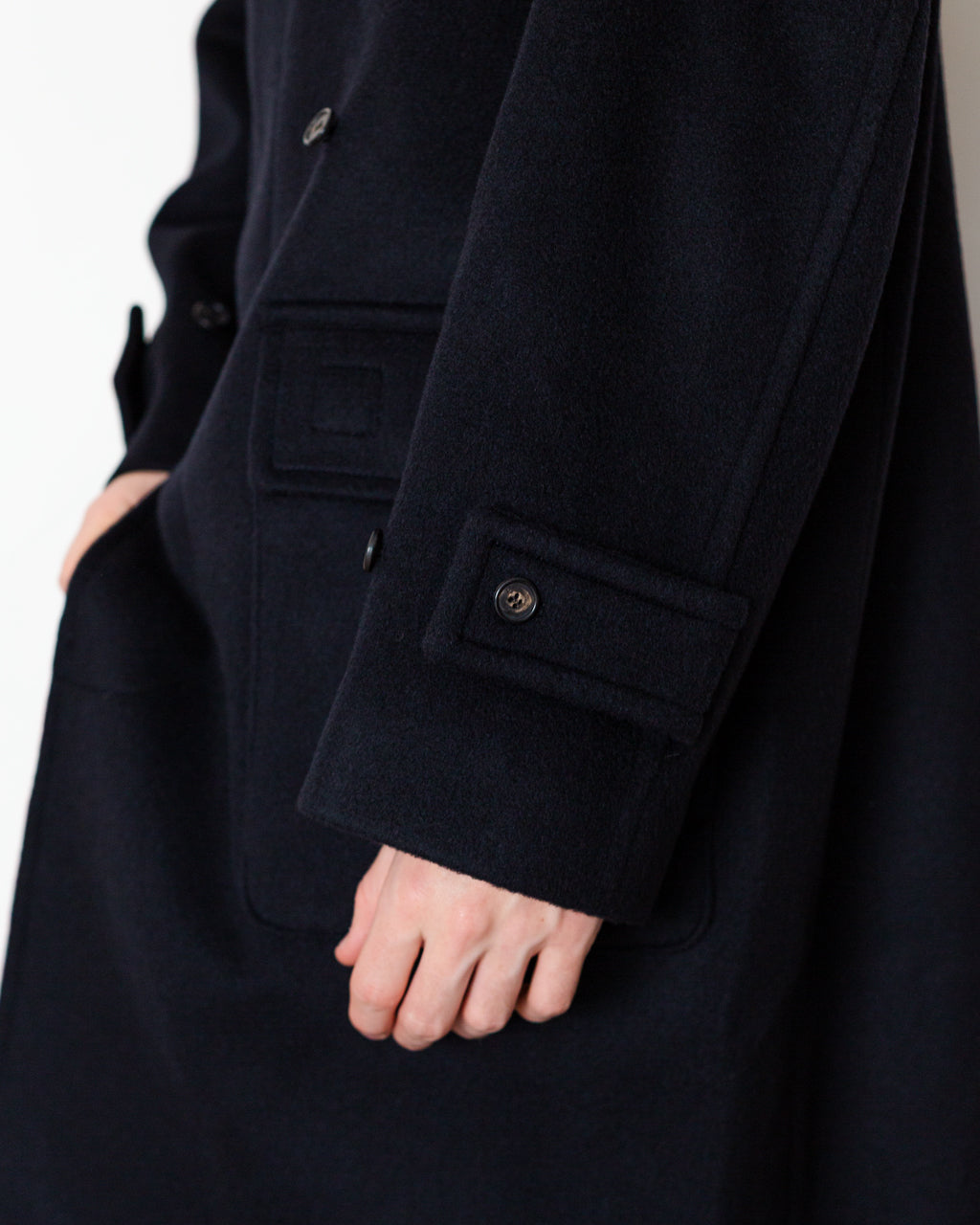 Winterport Wool Coat - Dark Navy