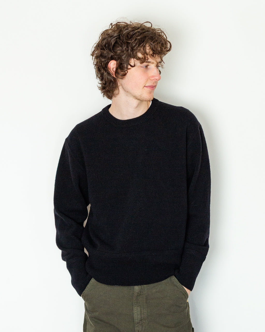 LOT 507 Athletic Crewneck Sweater - Black