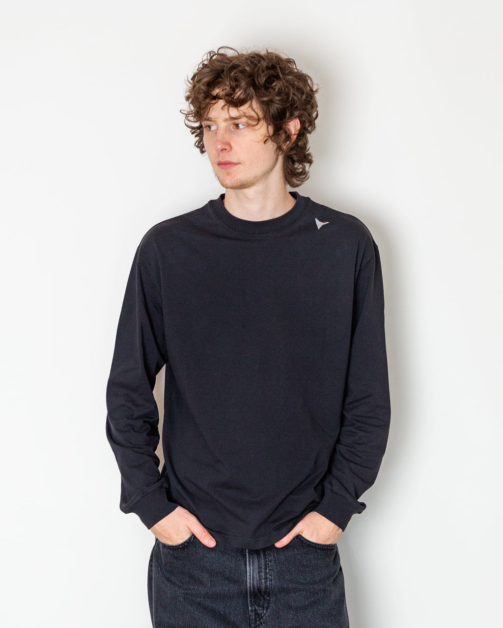 LOGO Long Sleeve T-Shirt - Washed Black