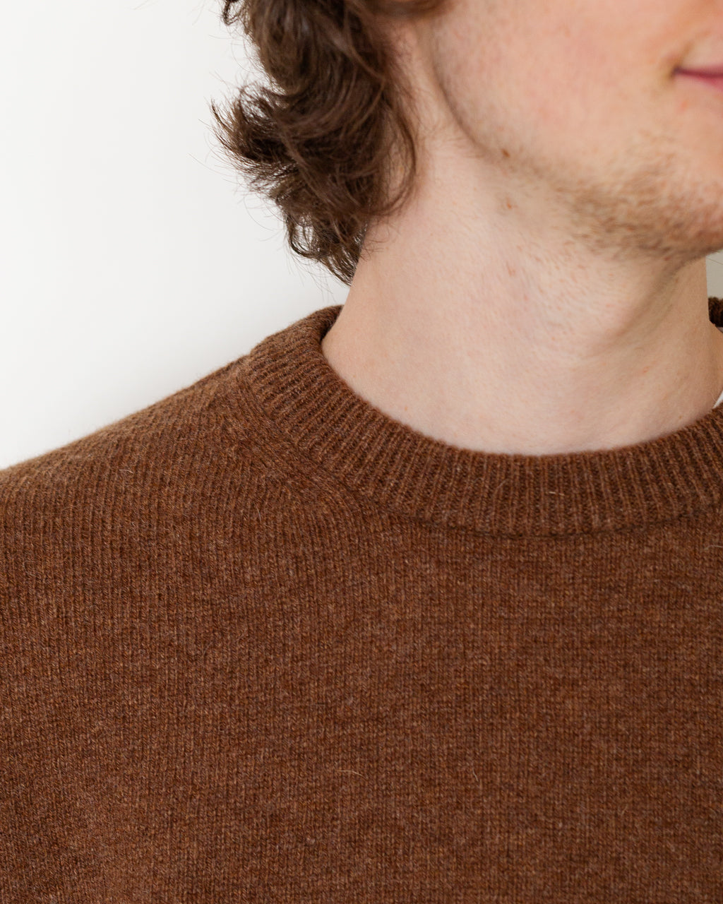 LOT 507 Athletic Crewneck Sweater - Brown