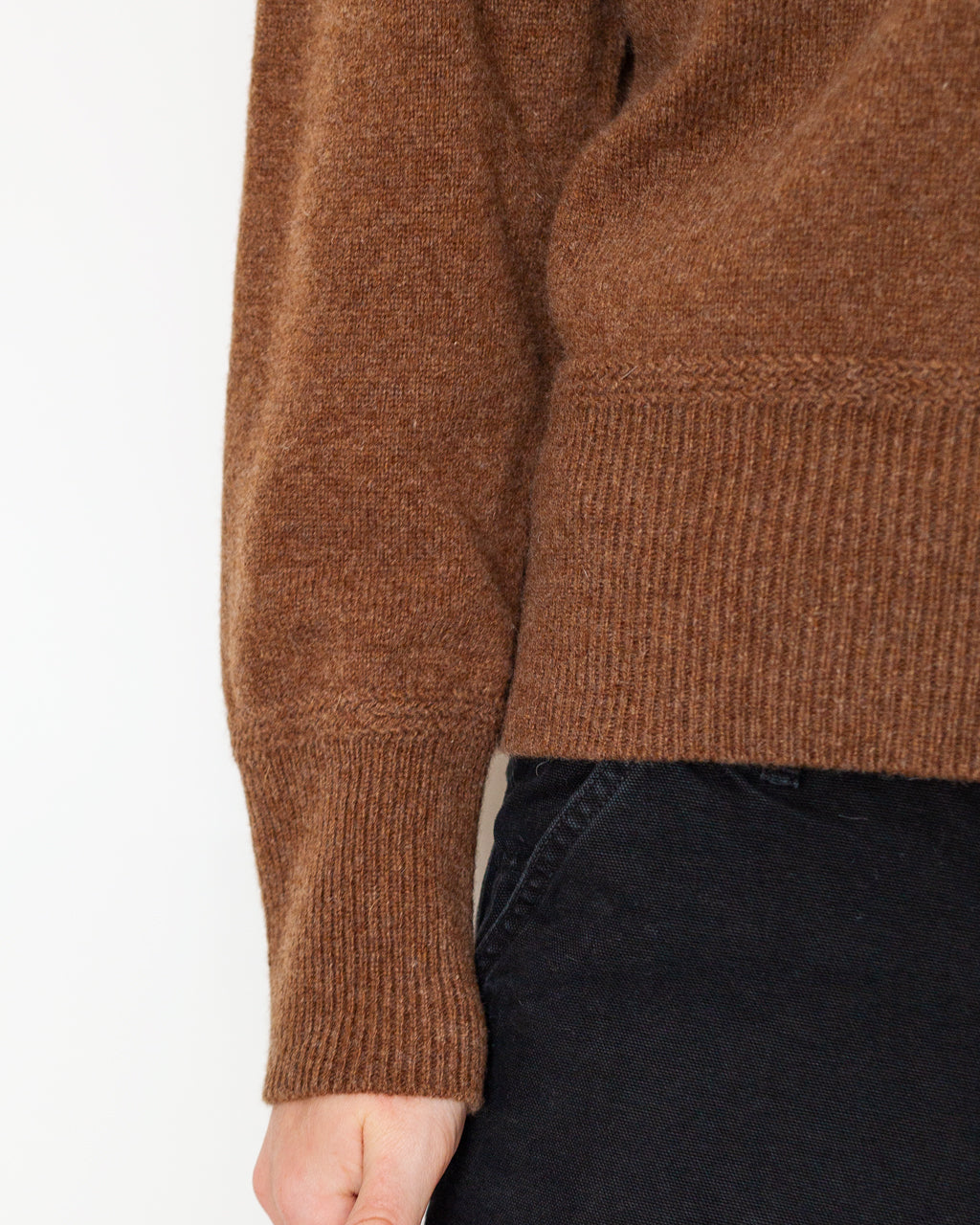 LOT 507 Athletic Crewneck Sweater - Brown