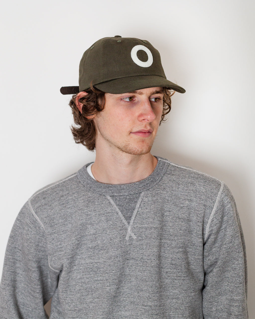 O 6 Panel Hat - Olive Green