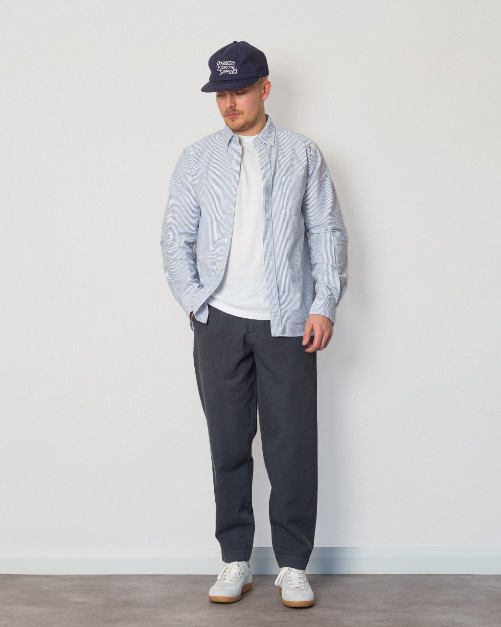 Assembly Pant - Slate Blue Herringbone
