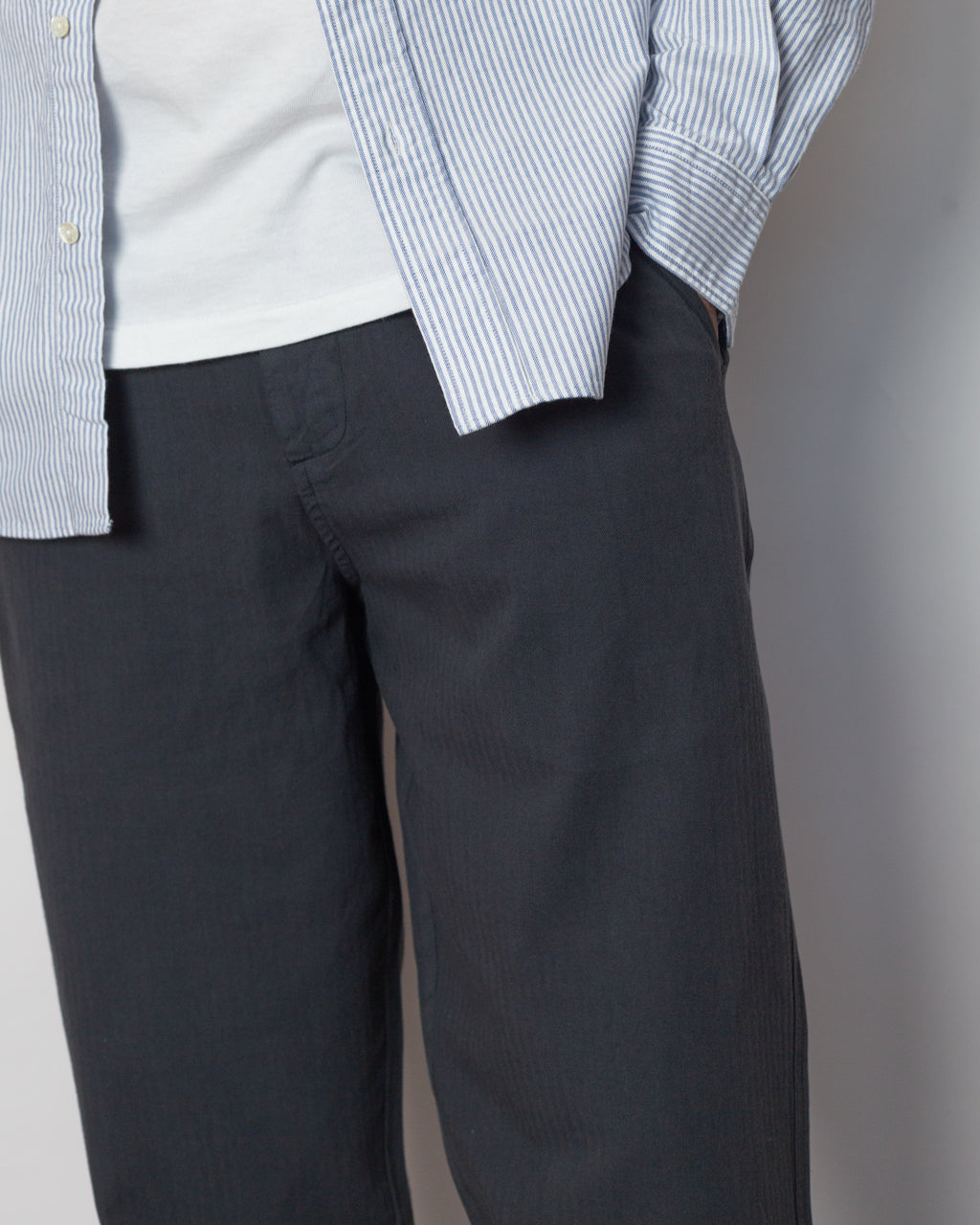 Assembly Pant - Slate Blue Herringbone