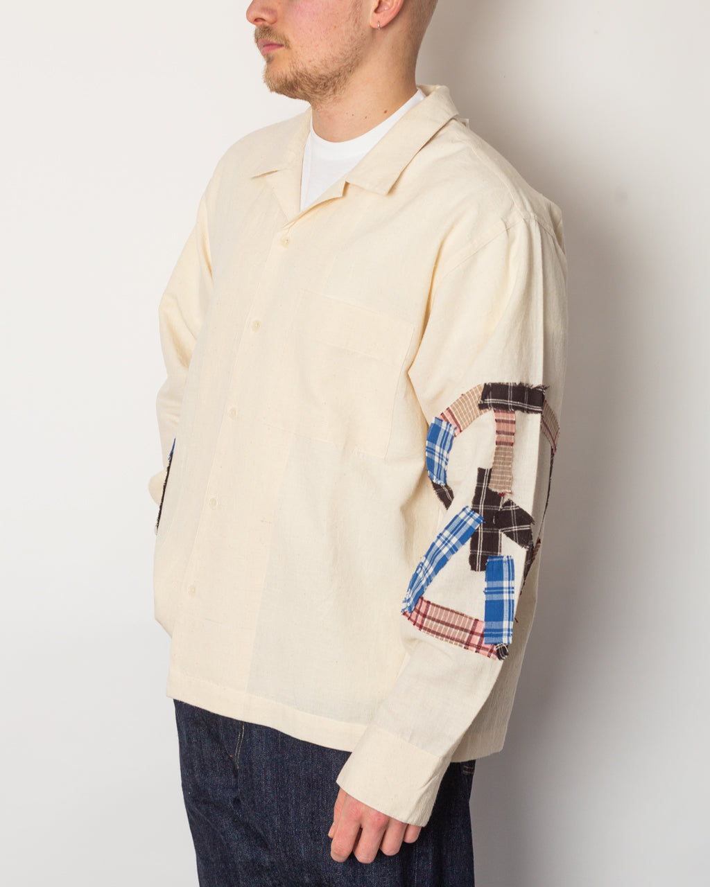 Greetings Shirt - Peace Patchwork