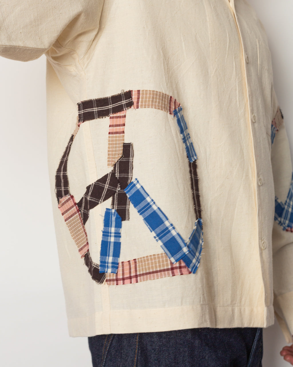 Greetings Shirt - Peace Patchwork