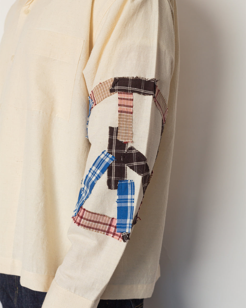 Greetings Shirt - Peace Patchwork