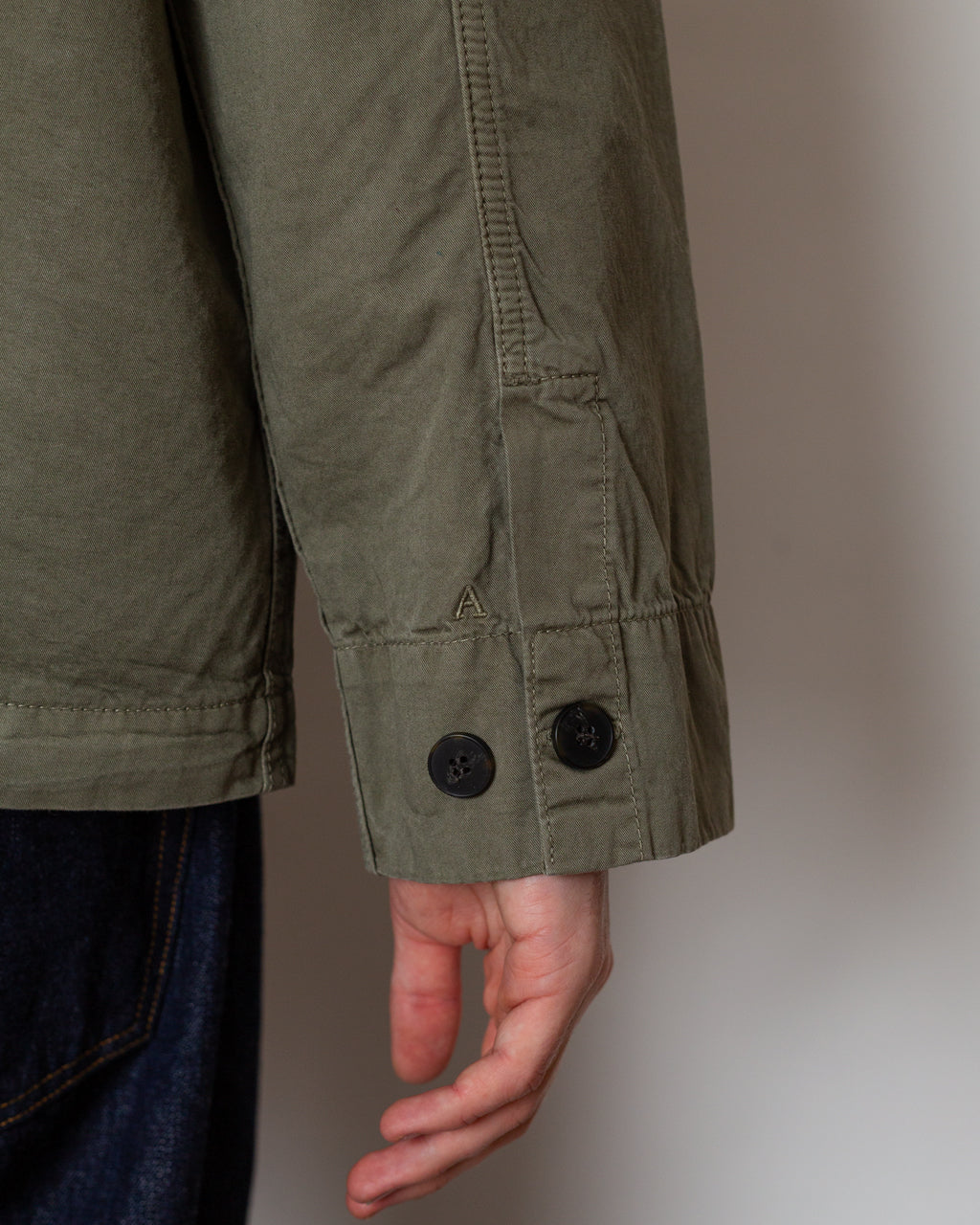 Harki Garment Dyed Overshirt - Castor Grey