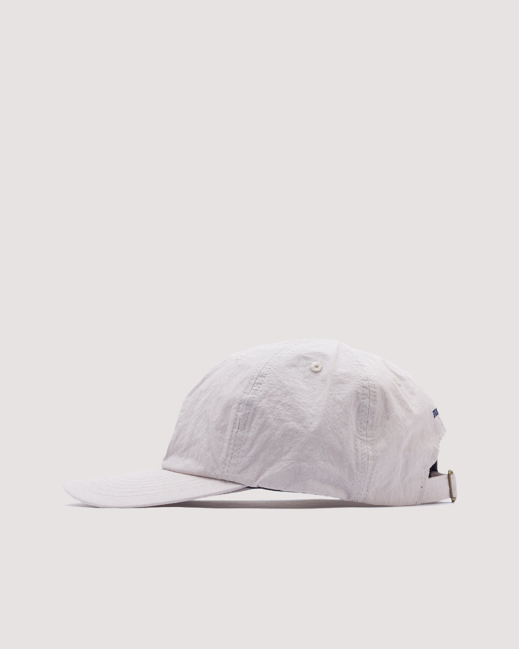 6 Panel Strap Back Cap - Light Grey