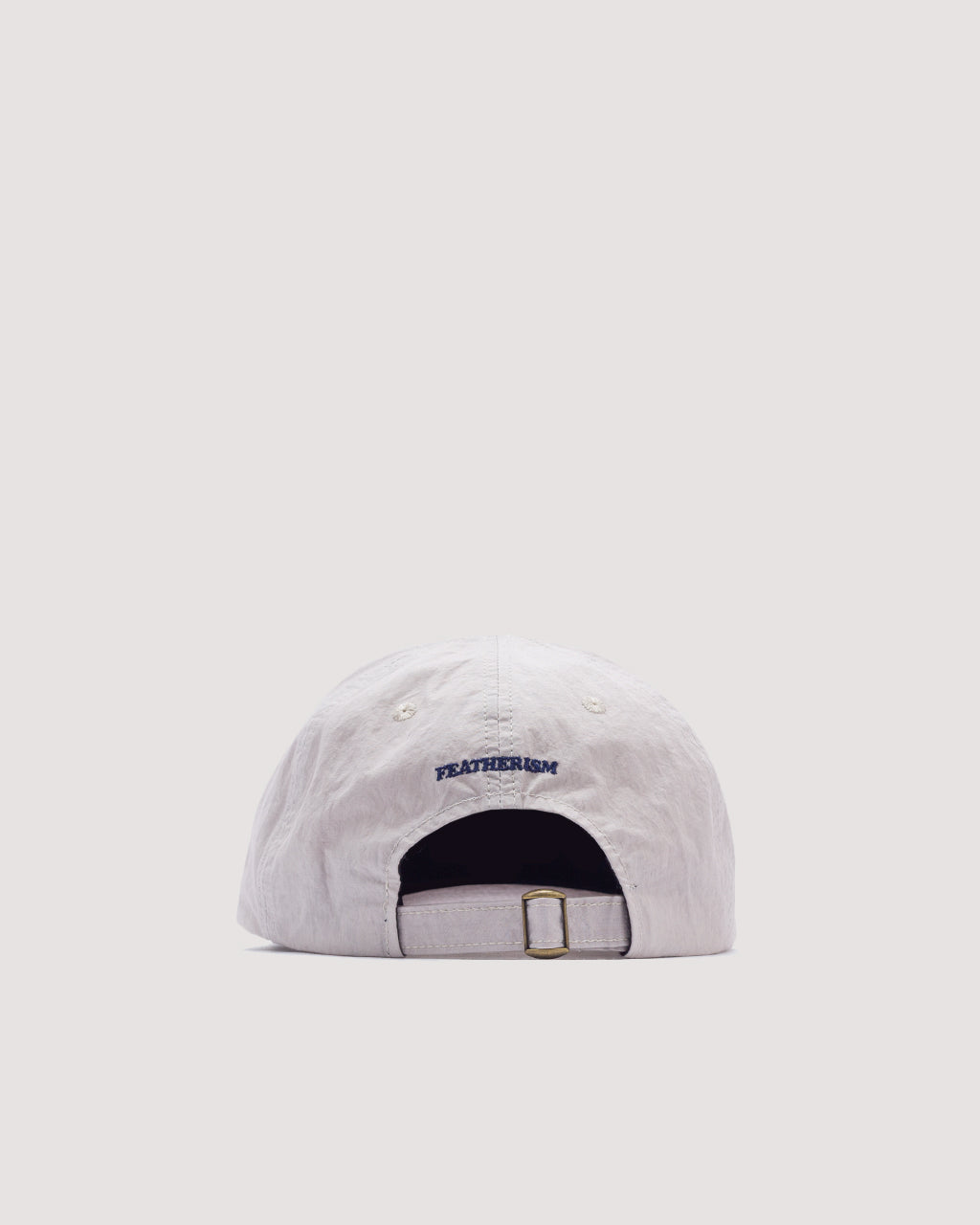 6 Panel Strap Back Cap - Light Grey