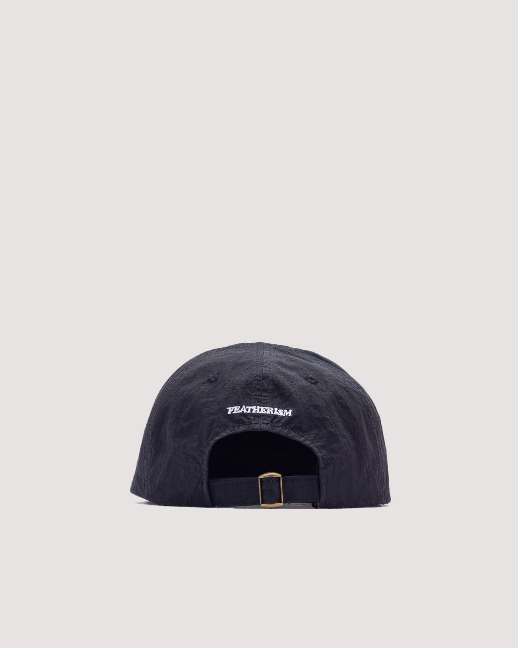 6 Panel Strap Back Cap - Black