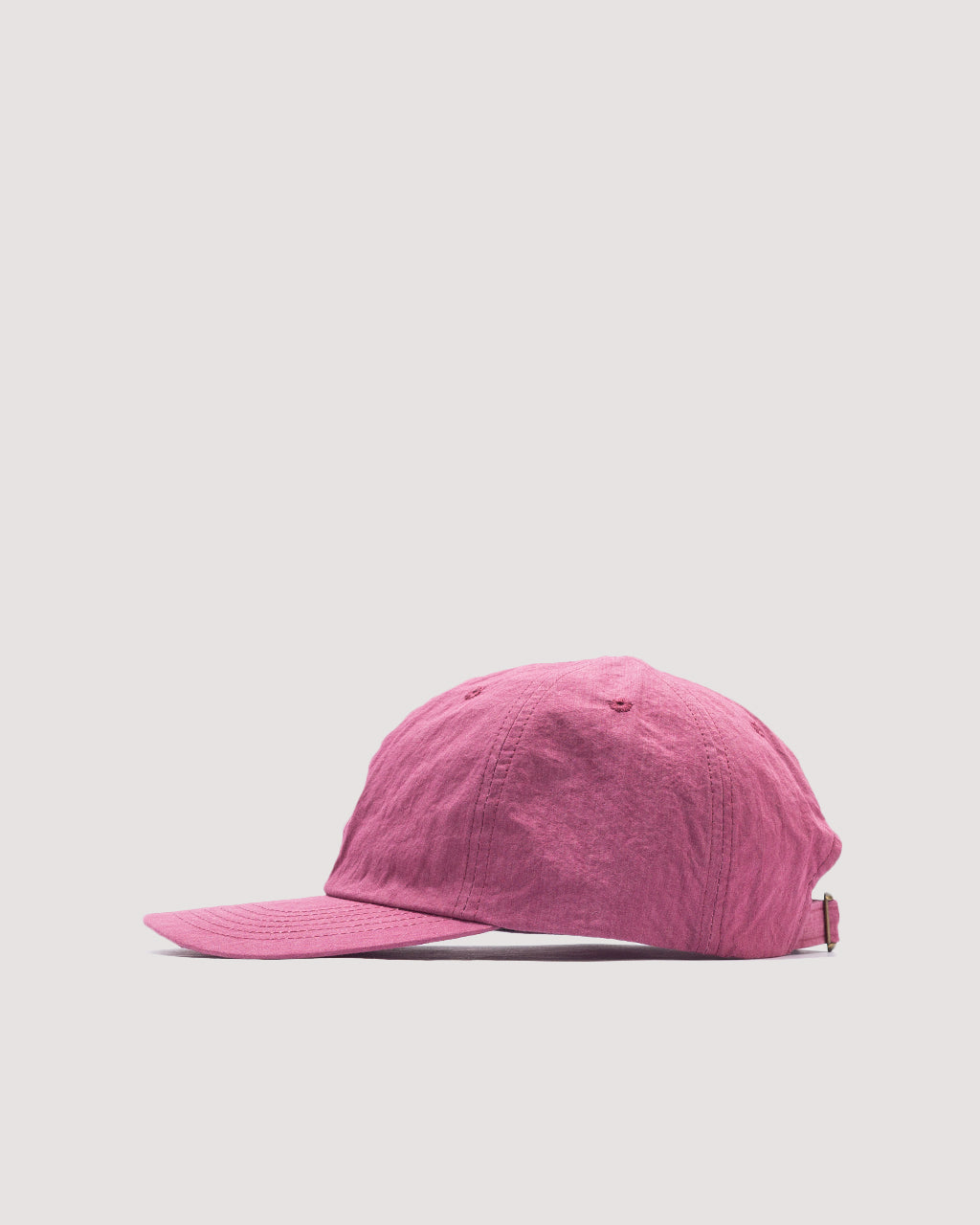 6 Panel Strap Back Cap - Plum