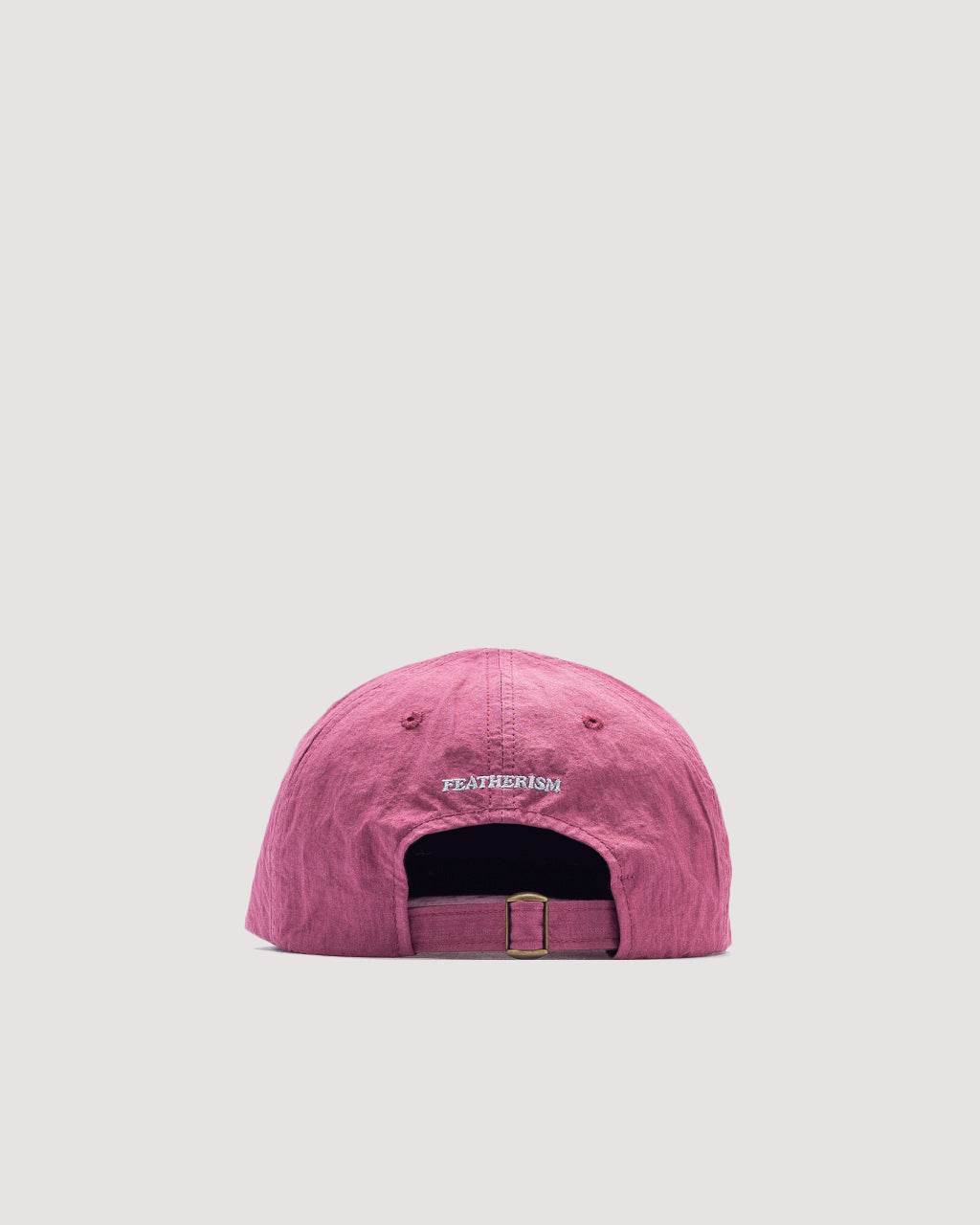 6 Panel Strap Back Cap - Plum